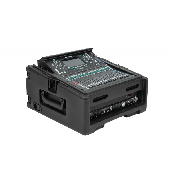 SKB Rolling Compact Rig: 10U Top Rack, 2U Front Rack