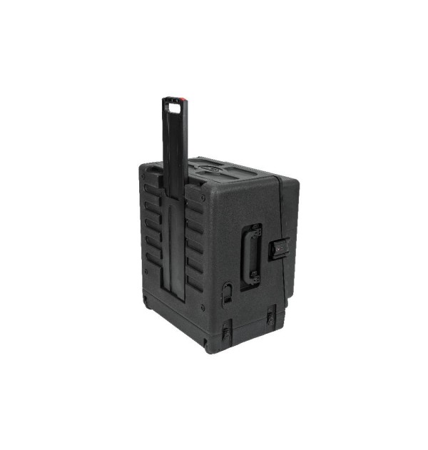 SKB Rolling Compact Rig: 10U Top Rack, 4U Front Rack, Steel Rails, Hard top, L/R Access doors