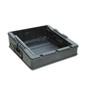 SKB Roto Rack 10X1 Rack Console, Steel Rails, Hard top, L/R Access doors