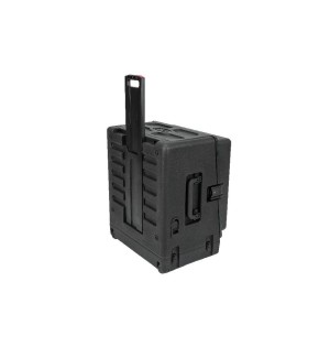 SKB Rolling Compact Rig: 10U Top Rack, 4U Front Rack, Steel Rails, Hard top, L/R Access doors