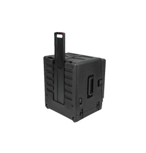 SKB Rolling Compact Rigs: 10U Top Rack, 6U Front Rack, Steel Rails, Hard top, L/R Access doors
