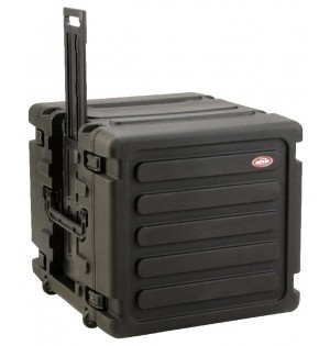 SKB 20" Deep 10U Roto Shockmount Rolling Rack
